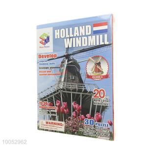 Beautiful magic 3D puzzzles of Holland Windmill for children