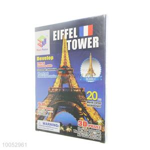 Magic 3D puzzles of Eiffel Tower for children's thinking skill