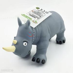 8cun soft rubber material rhinoceros model animal toys for collection