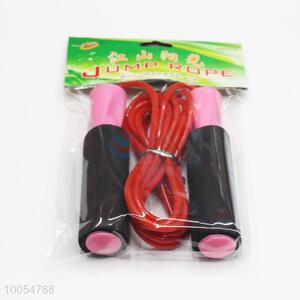 Cheap Pink Handle Rubber Rope Skipping