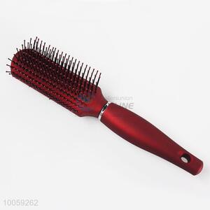 Hot Sale Wine Red Durable Large PP Curly Hair Comb with Wide Tooth and Long Handle
