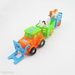 New Style Inertial Cartoon Construction Truck With Cow Model Toy For Kids
