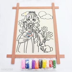 Popular kids drawing board with colorful foam putty