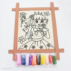 Eco-friendly children princess pattern drawing board
