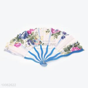 Hot Sale Plastic&Satin Blue Hand Fan/Dragonkind Fan