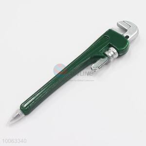 Cheap 16.5*2cm Army Green Wrench Shaped Ball-point Pen with Magnetic Sticker