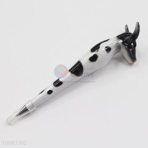 High Quality 15*3cm White&Black Deer Shaped Ball-point Pen Stationery as Gift