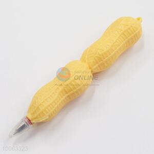 China Factory 14*2.5cm Peanut Shaped Ball-point Pen for Students