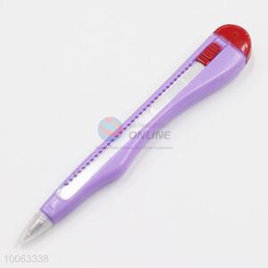 Cheap 16.5*2cm Light Purple Art Knife Shaped Ball-point Pen with Magnetic Sticker