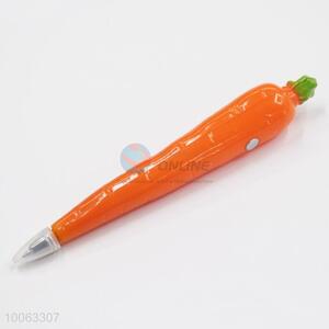 Hot Sale 14*2.5cm Carrot Shaped Ball-point Pen with Magnetic Sticker