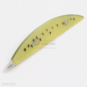 New Design 14*2.5cm Yellow Flesh Watermelon Shaped Ball-point Pen with Magnetic Sticker