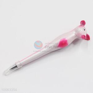High Quality 15*3cm Pink Pig Shaped Ball-point Pen Stationery as Gift