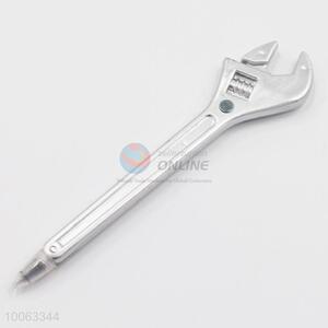 Cheap 16.5*2cm Slivery Wrench Shaped Ball-point Pen with Magnetic Sticker