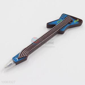 Wholesale 13*3cm Reddish-brown Guitar Shaped Ball-point Pen with Magnetic Sticker