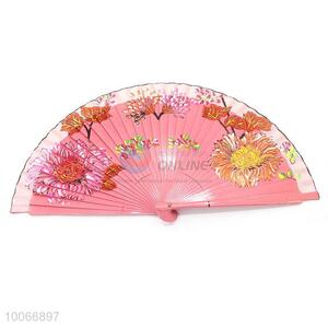 Wholesale printed decorative pattern wooden fan
