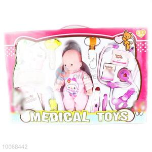 Family doctor kids play medical toys for promotion