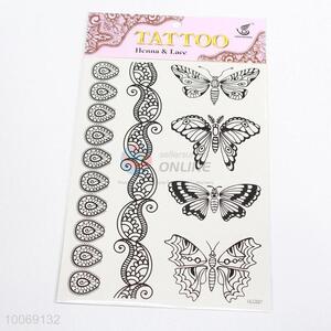 High Quality Lace Stylish Elegant Series White&Black Lace Bracelets Body Art Stickers Temporary Tattoos Sticker