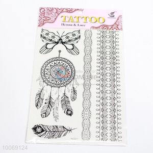 Popular Sexy Temporary Black and White Lace Tattoo Stickers for Body
