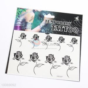 Hot Sale Roses Shaped Temporary Tattoo, Non-toxic Fashion Waterproof Tattoo Sticker