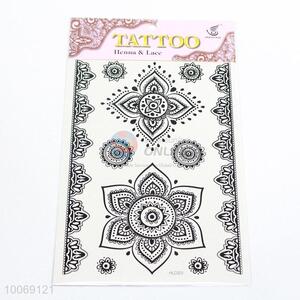 China Factory Sexy Temporary Black and White Lace Tattoo Stickers for Body