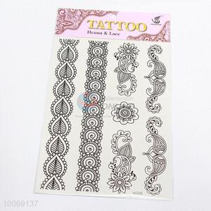 Best Selling Lace Stylish Elegant Series White&Black Lace Bracelets Body Art Stickers Temporary Tattoos Sticker