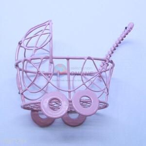 Baby Carriage European Style Iron Material Candy Box
