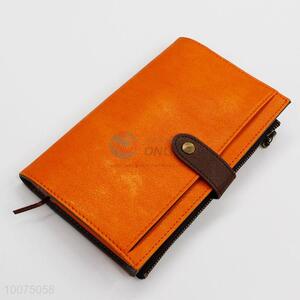 Leather cover note book with a snapper