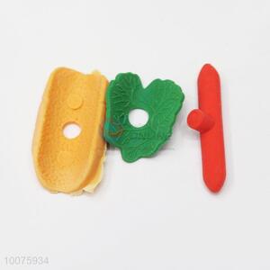Hot sale 3d hot dog model eraser