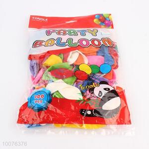 100 Pieces/Bag, Colourful Latex Balloons for Decoration