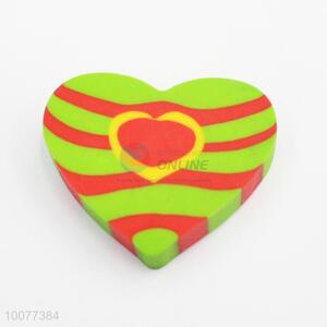 Colorful Heart Shape Rubber Eraser