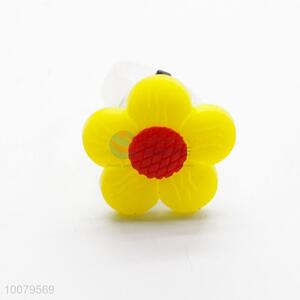 Yellow Flower Led Toys Led Finger Ring Party Decorations