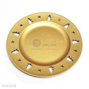 Wholesale round golden plastic tray <em>salver</em>