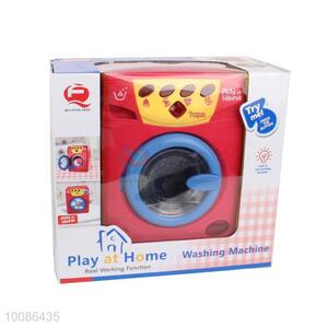 High Quality Plastic Washing Machine Toys Set with Light&Sound for Children Play at Home