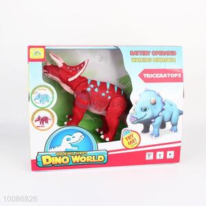 New Product Red Remote Batterry Control Walking Dinosaur Toys W/Light&Sound