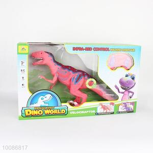 Pink Remote Control Infra-Red Mighty Walking Dinosaur with Sound Light Gift Toy