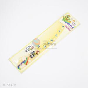 Factory price fashion printed light yelow plastic combs/hair combs