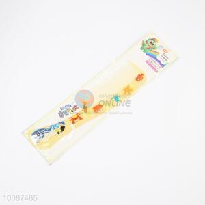High quality cute printed yellow plastic combs/hair combs