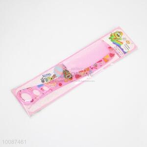 New fashion printed pink plastic combs/hair combs