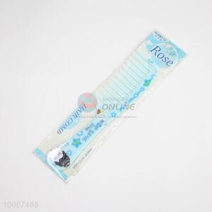 Low price cute printed light blue plastic combs/hair combs