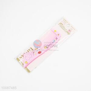 Wholesale printed cute pink plastic combs/hair combs for children