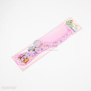 China factory cute printed pink plastic combs/hair combs