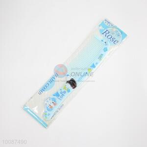 China factory fashion printed light blue plastic combs/hair combs