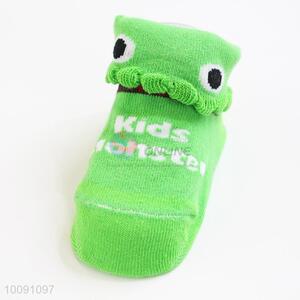 Frog Shaped Anti Slip Cotton Baby Sock/ Soft Baby Socks