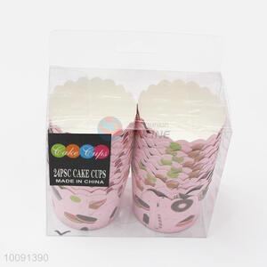24Pcs Pink Paper Cake Cupcake Liners Baking Muffin Cup