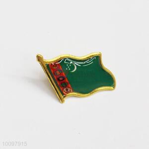 Turkmenistan Flag Metal Pin Badge