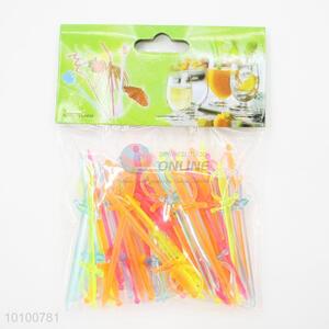 Sword Shape Plastic Fruit Toothpicks