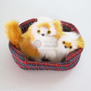 Lovely Double Cat Handmade Imitated Crafts