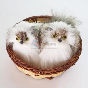 Low Price Wholesale Imitated Cat Handmade Crafts With Basket