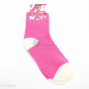 Beautiful velvet plush warm socks
