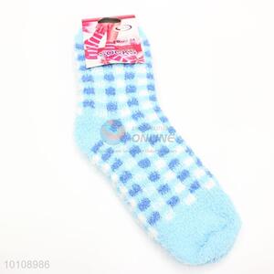 Latest design cute blue socks for girl